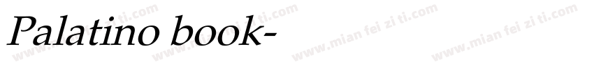 Palatino book字体转换